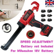 Stepless Speed Control Electric Caulking Gun with LED for Milwaukee 18V Battery