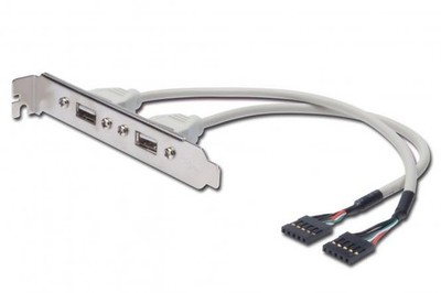 DIGITUS USB 2.0 Slotblechkabel, USB-A - 5pin IDC, 0,25 m 1 bis 60 Stk SPARE 71%