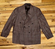 Custom Brown Tweed STUDIOSUITS Wool Suit. 44 Chest. 40 Pants. 40s Style.