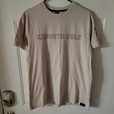 Kenneth Cole T-shirt Mens Color Tan Size Medium Wicking Swim 