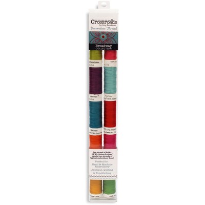 Crossroads Sulky Cotton Petites 12 Weight 10/Pkg-Broadway Collection 712C-28