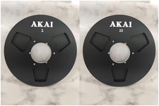 One Pair 10.5'' Black Akai Tape Reel High Quality Aluminum Take Up Reel
