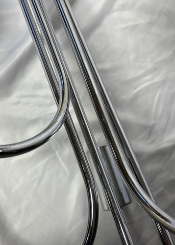 Vintage Mid Century Chrome Tone 5 Light Waterfall Swag Lamp Chandelier - Picture 14 of 20