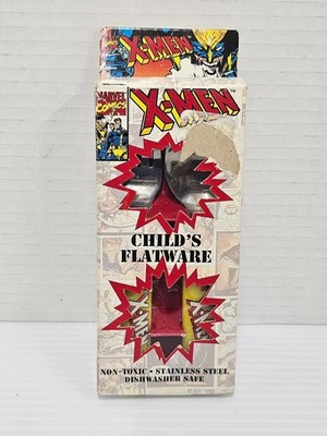 1994 X Men Zak Designs Child's Flatware Vintage New In Package 