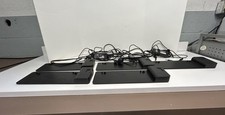 Lot of 5 HP 2013 Ultraslim Docking Stations with 5 Power Supplies, Parts Only