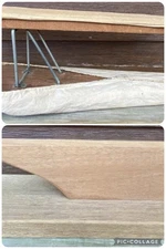 Folding Sleeve Ironing Board Dual Sided Tailor Sewing Vtg Wood & Quilter Clapper