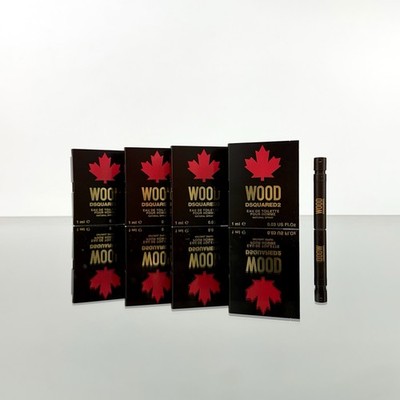 4pcs Lot) WOOD DSQUARED2 Men Cologne 1ml-0.03oz EDT Spray SAMPLE VIAL (C88