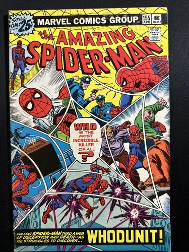 The Amazing Spider-Man #155 1976 Marvel Comics Bronze Age 1st Print Good