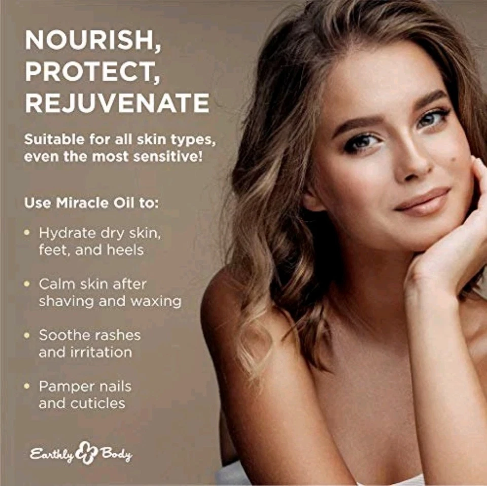 Earthly Body 100% натуральное ЧУДО-МАСЛО 1 унц - БЕСПЛАТНАЯ ДОСТАВКА!! - Изображение 2 из 4