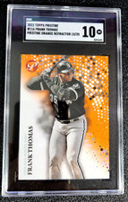 SGC 10 GEM MINT 2022 FRANK THOMAS SP /25 TOPPS PRISTINE ORANGE REFRACTOR G5931