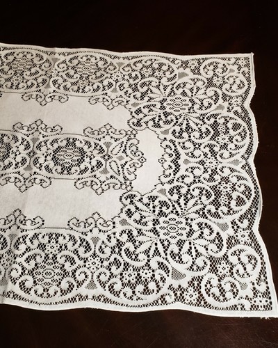 Vintage Lace runner, Doily, dresser scarf table runner lace overlay. See Option - Picture 58 of 61