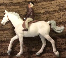 Britains Plastic Girl With Pigtails Child Rider Figurine