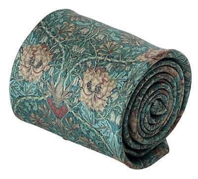 green william morris pimpernel mens neck-tie by Frederick Thomas Ties