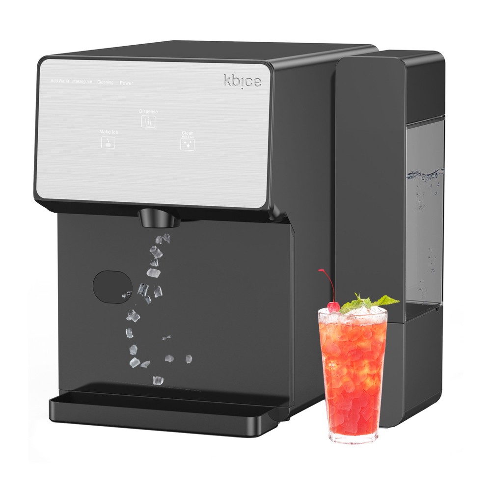 KBICE 3.0 Countertop Nugget Ice Maker with Soft Chewable Ice, 32lbs in 24Hrs,