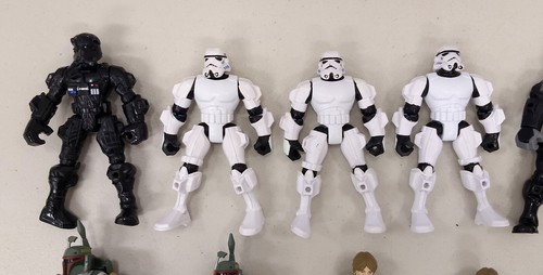 Hasbro Star Wars MASHERS Lot Of 21 Figures ~ Accessories Weapons - Picture 2 of 9