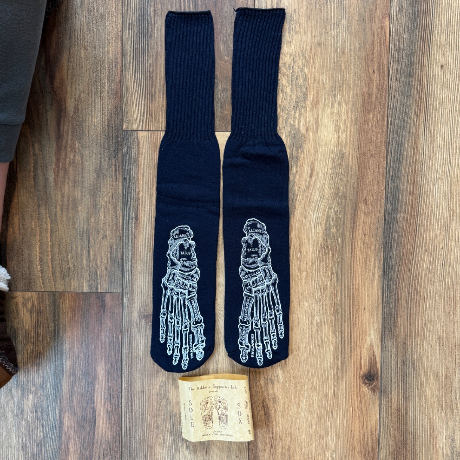 SAOLA Calze anatomiche vintage lunghezza polpaccio anni 80 90 ossa muscolari x raggi SUOLA SOX YOUTH