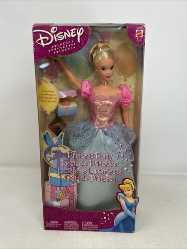 Princess Party Cinderella Vintage Rare HTF, 56770 Mattel 2002, NRFB.