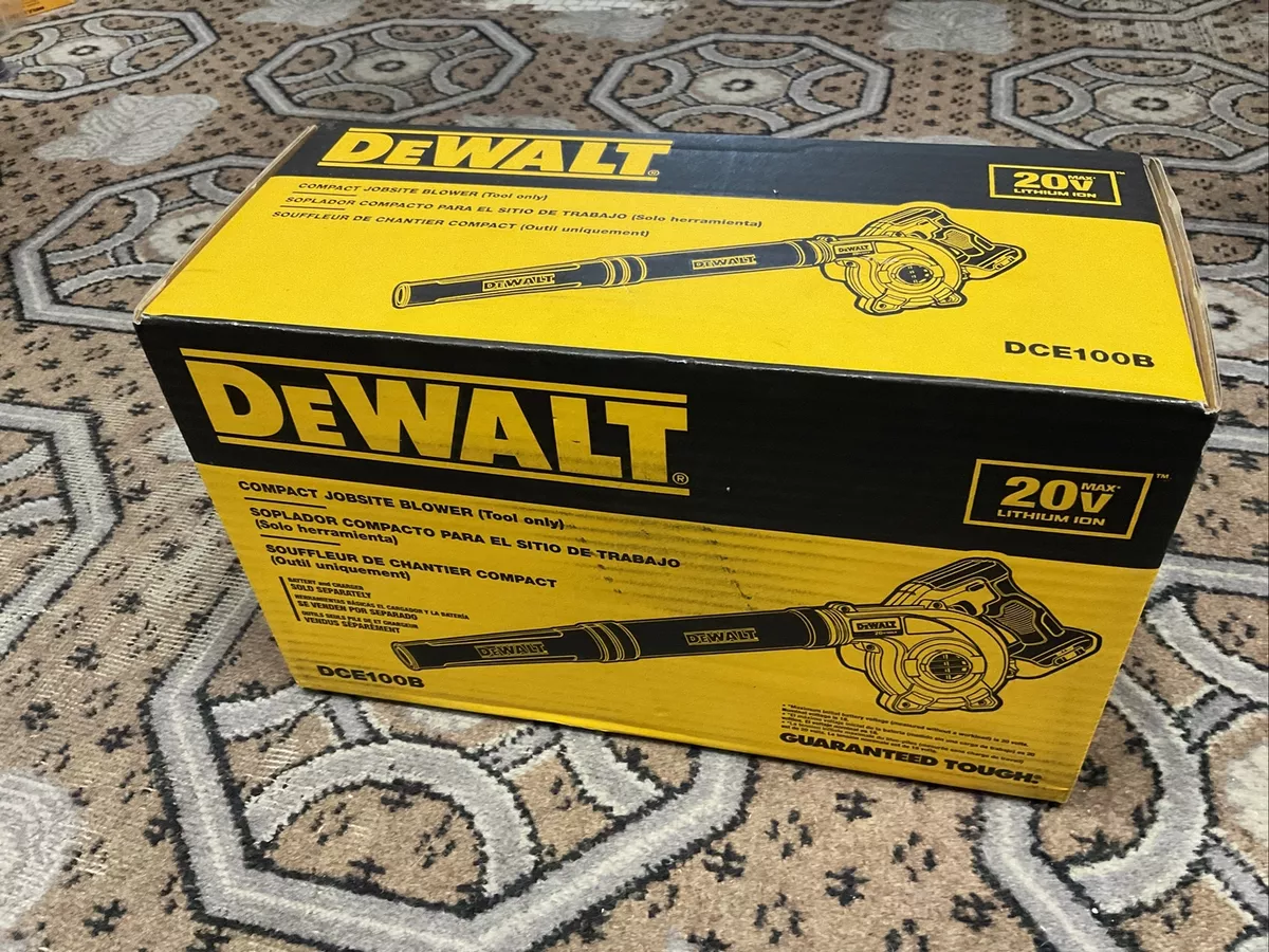 DeWalt DCE100B 20V Max Compact Jobsite Cordless Blower 20 Volt NEW