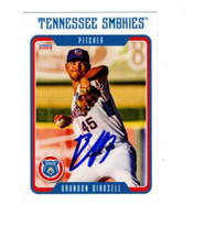 Brandon Birdsell 2024 Tennessee Smokies signed autograph baseball card