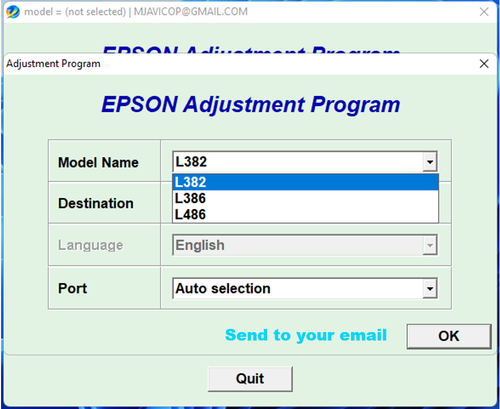 Reset Epson L382, L386, L486✓waste ink 