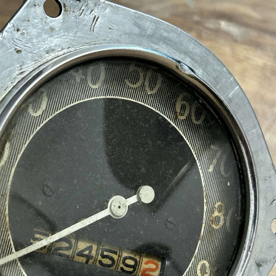Vintage AC Spark Plug Co Speedometer Flint Michigan USA 0-100 MPH *Parts/Repair - Image 3 of 4