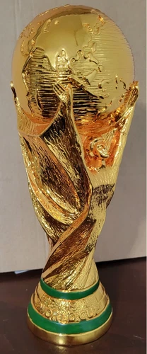Medium FIFA World Cup Soccer Football Gold Color Trophy 10.2" - 26 cm Tall -New