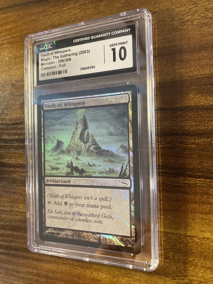 MTG✨VAULT OF WHISPERS FOIL✨Mirrodin CGC 10 GEM MINT Banned ARTIFACT Land LOW POP - Image 4 of 4