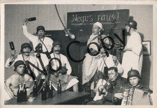 Photo WK2 - Soldiers In Barracks Celebrating X102