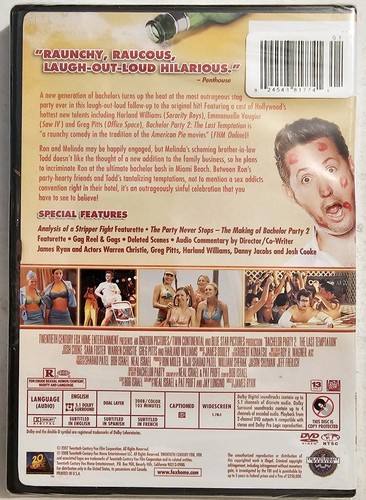 BACHELOR PARTY 2 THE LAST TEMPTATION DVD with SPECIAL FEATURES FAST SHIPPING - Picture 2 of 2