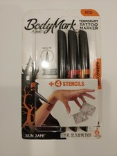 Halloween BodyMark Temporary Tattoo Marker - set of 3 markers. Discolored pkg.