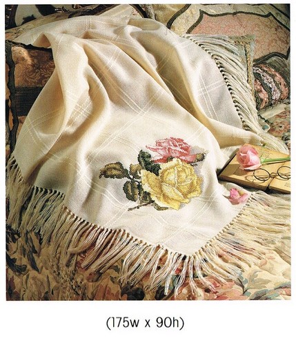ROSES FOR THEE  CROSS STITCH PATTERN  ONLY  -  TL   AUP