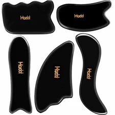 5 Pc Gua Sha Massage Tool Set,Gua Sha Tool Scraping Tool Set for Back& Neck Pain