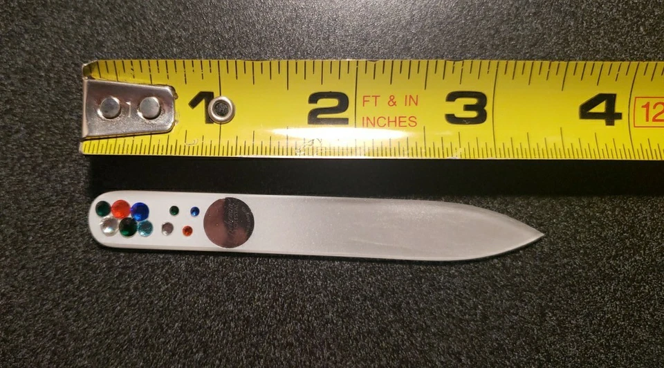 Lima de uñas de vidrio cristales de Swarovski hecha en Chech Republic NUEVO Foto 4 de 4