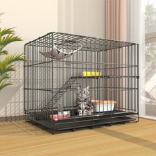 Small Animal Cage Pet Crate Carrier Rat Ferret Chinchilla Tiered Metal Wire Cage