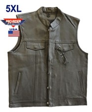 Men's Outlaw Leather Motorcycles Club Vest 5-XL, Concealed Carry , single panel