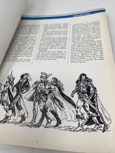 THE COMPLETE FIGHTER’S HANDBOOK: TSR 2110 Advanced Dungeons & Dragons Book - Picture 11 of 12