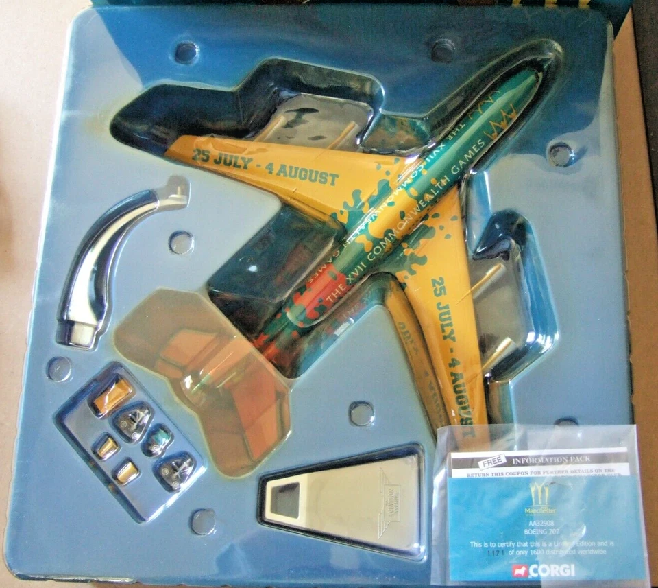 CORGI DIECAST XVII COMMONWEALTH GAMES 2002 MANCHESTER  BOEING 707 - AA32908 - Image 3 of 4
