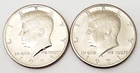 1971 P & D Kennedy Half Dollar Set (2 coins)  AVE CIRCULATED **FREE SHIPPING**