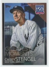 2019 Topps Update 150 Years of Professional Baseball Black Casey Stengel 296/299