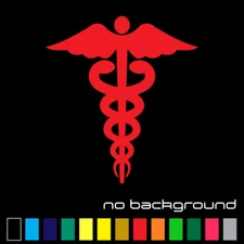 Caduceus Symbol Sticker Vinyl Decal EMT Medical Life Paramedic Car Ambulance EMS