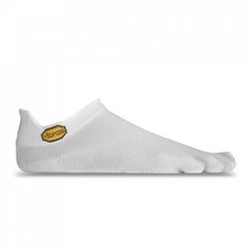 Vibram Fifefingers No Show Unisex Zehensocken Sneaker Barfu&szlig;schuhe wei&szlig;