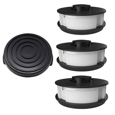 3 Spule 1 Haube passend für ALDI Gardenline GLR 450/2 Elektro Rasentrimmer Faden