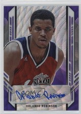 2021-22 Leaf Metal Portrait Purple Wave 21/25 Orlando Robinson #PA-OR1 Auto 2s2