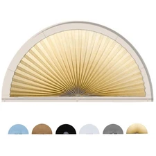 Jlong Arch Window Shade Half Circle Window Shade Paper Blinds for Windows Cor...