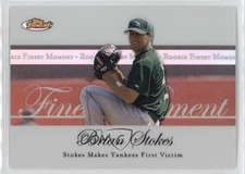 2007 Topps Finest Rookie Finest Moments Refractor Brian Stokes #RFM-JST
