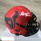 Nico Collins  Texans Autographed Football Mini-Helmet Fanatics Authenticated