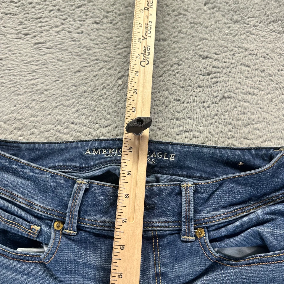 American Eagle Outfitters Jeans Women 8 Blue Cotton Denim Bootcut Casual Stretch - Image 3 of 4