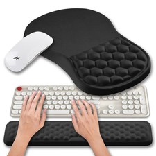 2 in 1 Ergonomic Mouse Pad Wrist Support  Wrist Rest for Computer Keyboard S...