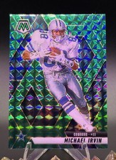 2025 Panini Mosaic - Michael Irvin #187 Green Mosaic Prizm