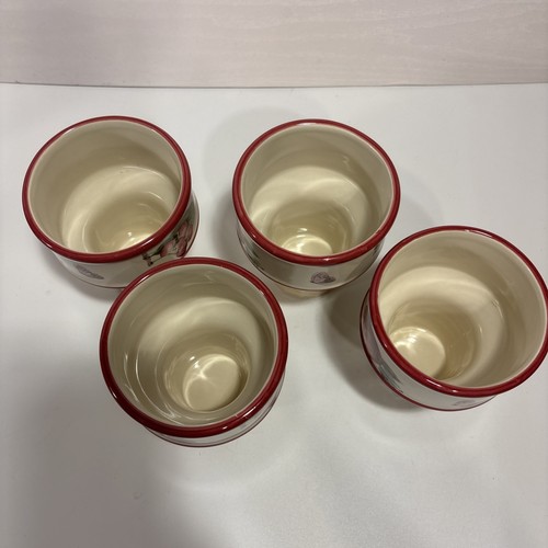 Pfaltzgraff Ice Cream Cone Shaped Dishes Delicious Apple Set of 4 Appear Unused - Picture 6 of 10